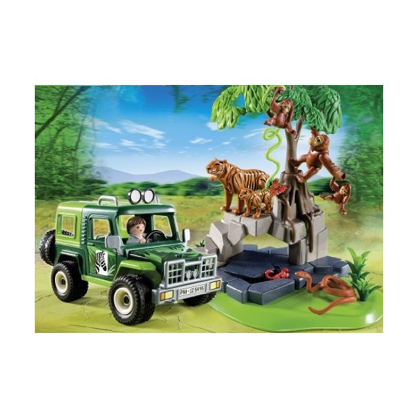 Playmobil - 5416 - Figurine - Véhicule Dexploration avec Animaux De La Jungle