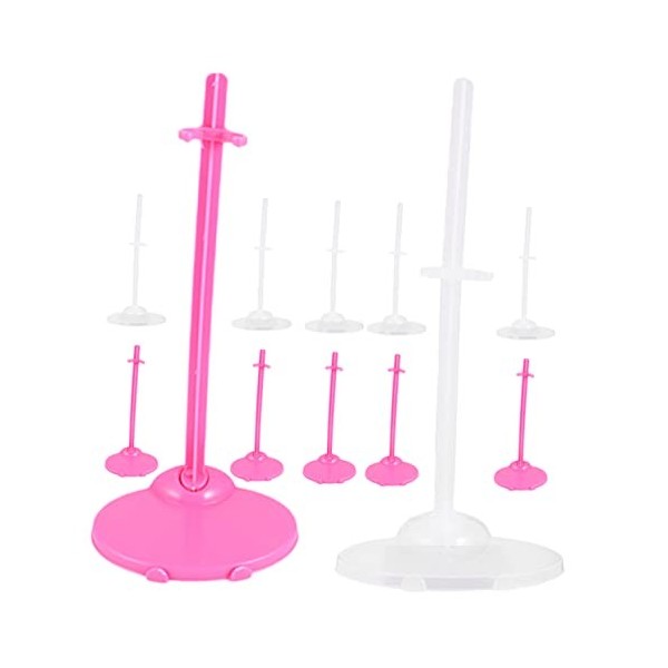 Hohopeti 12 Pièces Support De Vitrine De Poupée Support De Figurines Présentoir Daction Support De Stockage De Poupée Support