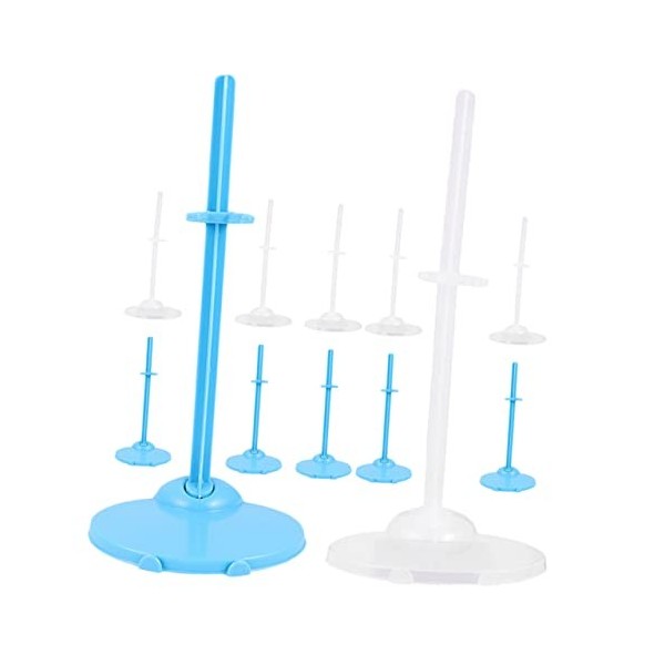 Hohopeti 12 Pièces Support De Vitrine De Poupée Support De Figurines Présentoir Daction Support De Stockage De Poupée Support