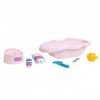 Theo Klein 1647 Baby Coralie Set Baignoire pour Poupées Jusqu35 cm Jouet pour Enfants Partir de 3 ans