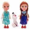 ZGCXRTO 3pcs Poupée Reine des Neiges, Neige et Glace Poupée Princesse, Princesse des Glaces Doll Set for Kids 3 and Up 6.29i