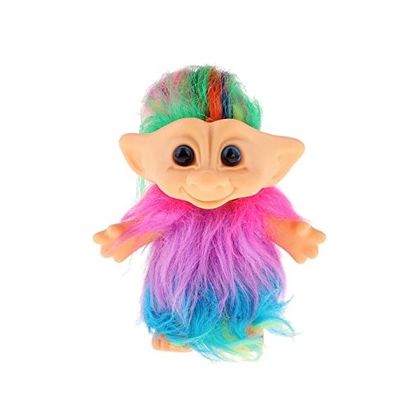 Oshhni Délicat Chanceux Troll Poupée Mini Figurines Jouet Décorations de Gâteau Coloré, 4