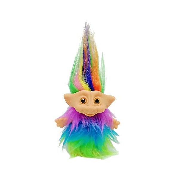 Oshhni Délicat Chanceux Troll Poupée Mini Figurines Jouet Décorations de Gâteau Coloré, 4