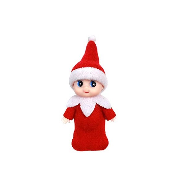 LovelfStory Elf Accessories Baby Poupée Lutin de Noël pour bébé Fille et garçon Rouge 