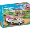 PLAYMOBIL 5667.0 Étable déquitation avec Jouet de Transport de Chevaux