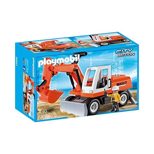 Playmobil 6860 Tractopelle avec Godet 3 