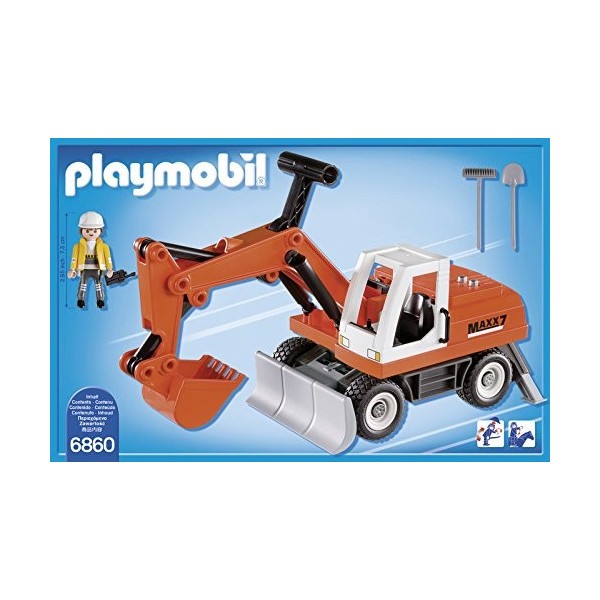 Playmobil 6860 Tractopelle avec Godet 3 