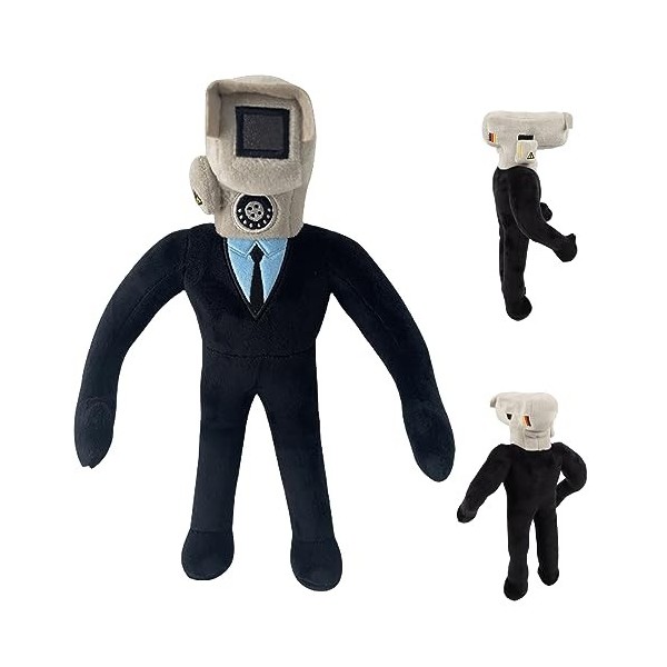 Toilette Skibidi Figurine 30cm Peluche Skibidi,170g Skibidi Toilet Poupées Jouet en Peluche Drôle Skibidi Figurines Cartoon D