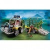 Playmobil - 5236 - Jeu de Construction - Véhicule avec Cage et Bébé T-Rex