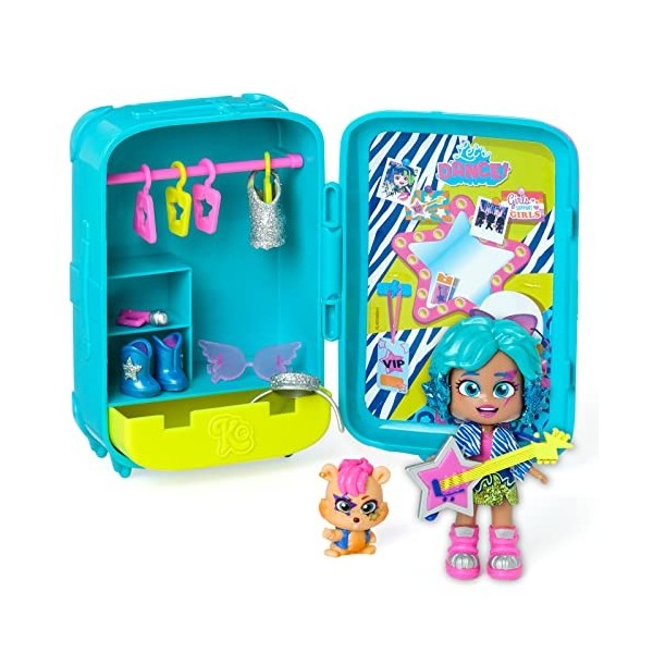 KOOKYLOOS Suzies Suitcase – Valise pour poupée avec Plus de 14 Accessoires de Mode et poupée Exclusive avec 3 Expressions Am