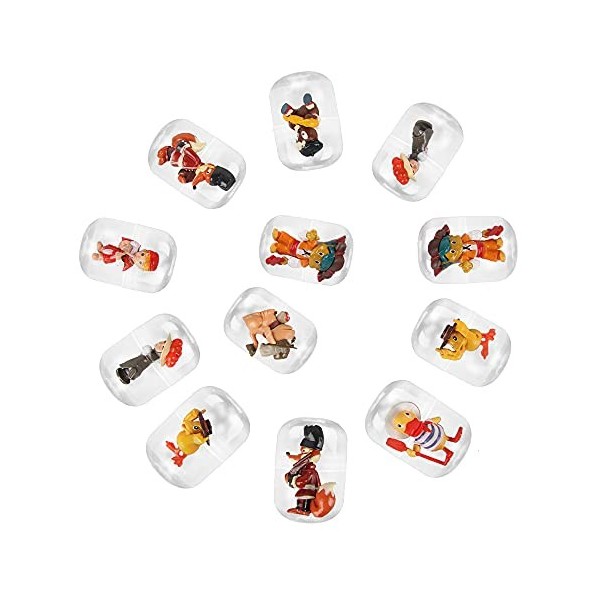 XiXiRan Mini Capsule Jouet*12, Capsules Remplies pour Enfants, Mini Œufs de Pâques, Jouet Capsule, Mini Poupées Jouet, Cadeau