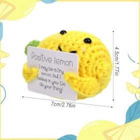 NQEUEPN Funny&nbsp;Positive&nbsp;Lemon,&nbsp;Mignon&nbsp;Jouet&nbsp;de&nbsp;Poupée&nbsp;Citron&nbsp;avec&nbsp;Carte&nbsp;dEncouragement&nbsp;Poupée&nbsp;Jouets&nbsp;au&nbsp;Crochet&nbsp;Décor&nbsp;Drôle&nbsp;d