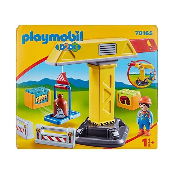Playmobil : 1.2.3 / Grue de Chantier 70165 