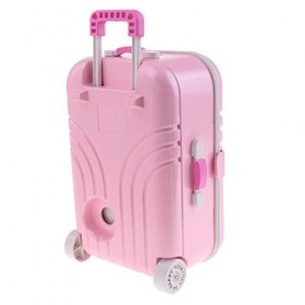 Inzopo Valise de Voyage Rose Miniature pour poupée Blythe BJD Pullip à léchelle 1/6
