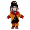 F Fityle 18cm Poupée en Porcelaine Clown Drôle Statue Décoration Halloween Jouet pour Enfant 2