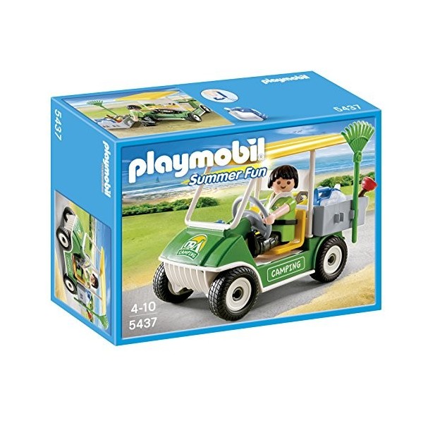 Playmobil - 5437 - Figurine - Gardien du Camping Et Véhicule De Service