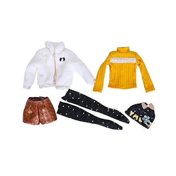 Jilibaba Ensemble de vêtements de poupée décontractés, accessoires de costume, cadeau pour enfants, jouet pour poupée BJD de 