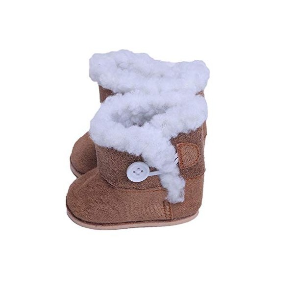 Aeromdale Chaussures de poupée Bottes Chaussures en coton pour poupée américaine de 18 pouces filles 43cm Cadeau de poupée - 