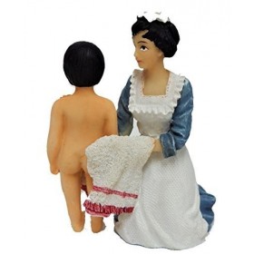 Melody Jane Maison de Poupées Victorien Maid Séchage Enfant 1:12 Personnages Figurine en Résine