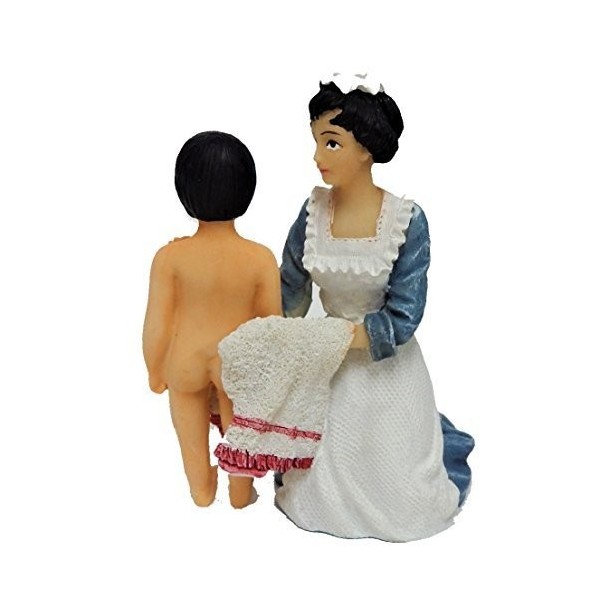 Melody Jane Maison de Poupées Victorien Maid Séchage Enfant 1:12 Personnages Figurine en Résine