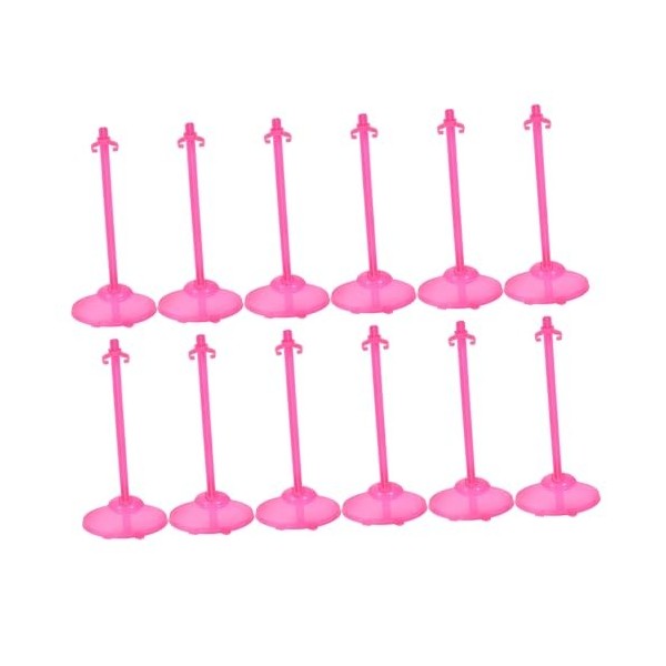 Toyvian 12 Pièces Support De Poupée Mini Présentoirs De Poupée Support De Figure Vitrine De Poupée Mini Bébé Poupées Mini Jou