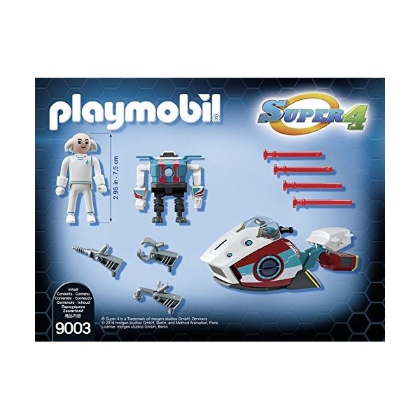 Playmobil 9003 Sky Jet et Docteur X 1 