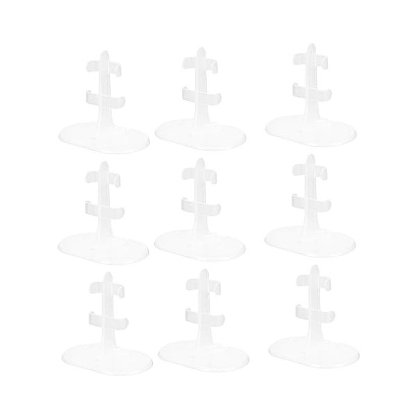 ibasenice 20 Pièces Support De Pied De Poupée Support De Figurine daction Support De Poupée Fille Support De Poupée Figure P