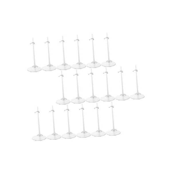 Toyvian 18Pcs Poupée Debout Stand Affichage De Robe De Poupée Support De Modèle De Jouet De Poupée Support De Poupée Réglable