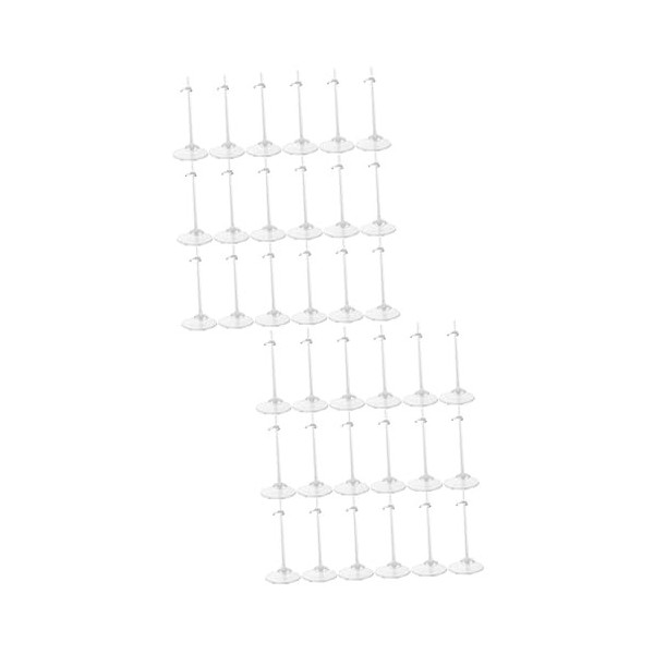 Toyvian 18Pcs Poupée Debout Stand Affichage De Robe De Poupée Support De Modèle De Jouet De Poupée Support De Poupée Réglable