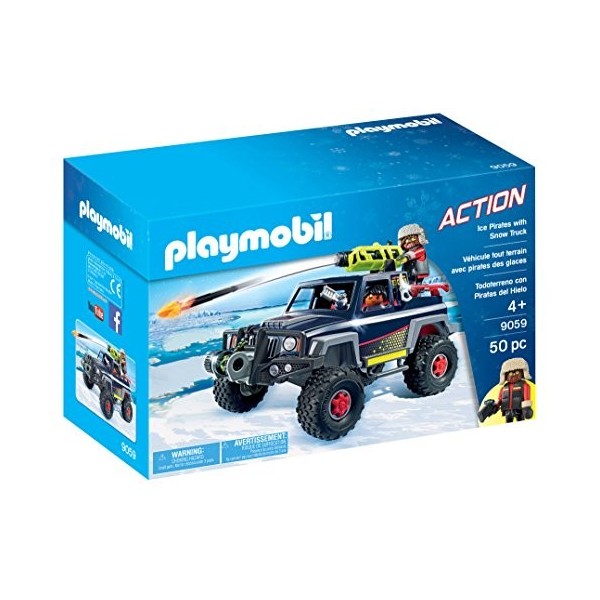 Playmobil 9059 Véhicule Tout Terrain avec Pirates des Glaces