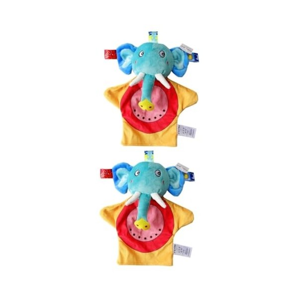 ibasenice 2 Pièces Jouets Apaisants Jouets pour Nouveau-Nés Jouets Figetsss Jouet pour Bébé pour Enfants Serviette Apaiser Jo