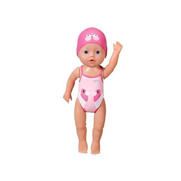 BABY born My First Swim Girl Doll 30cm - For Toddlers 1 Year and Up - Easy for Small Hands - Includes Bathing Suit and Cap