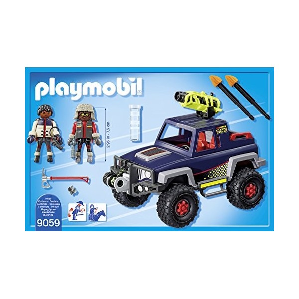 Playmobil 9059 Véhicule Tout Terrain avec Pirates des Glaces