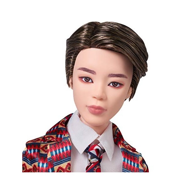 Bts X Mattel Poupée Jimin, à L’effigie du Membre du Groupe de K-pop, Figurine à Collectionner, Gkc93