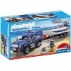 Playmobil - 5187 - Figurine - Fourgon Et Vedette De Police