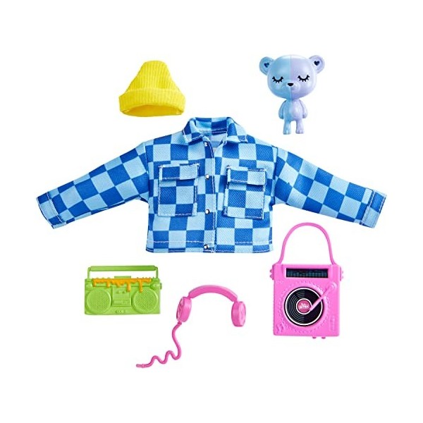 Barbie Assortiment daccessoires pour animaux de compagnie et accessoires pour poupée et animal de compagnie, cadeau pour enf