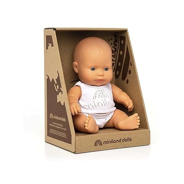 Miniland Miniland31141 21 cm européenne garçon poupée sans sous-vêtements en Sac