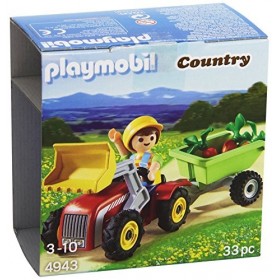Playmobil - 4943 - Oeuf de Pâques - Garçon avec Petit Tracteur