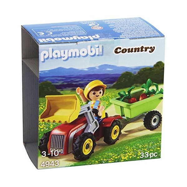 Playmobil - 4943 - Oeuf de Pâques - Garçon avec Petit Tracteur