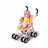 BABY born Minis Set avec Poussette & Eli 906156 - Poupée de 6,5 cm avec accessoires exclusifs et 1 corps mobile pour un jeu r