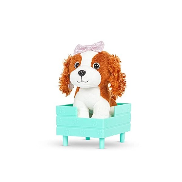 Glitter Girls- POSEABLE Plush Cavalier King Charles, Loki, 62243452404