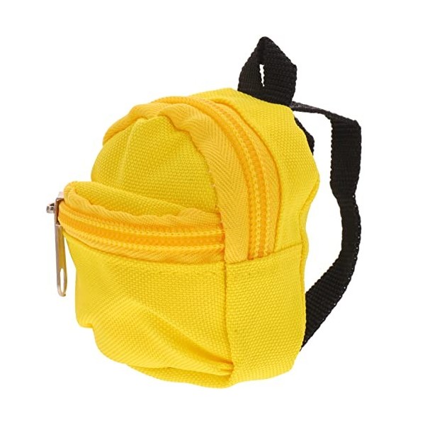 Totority Sac à dos pour poupée Mini sacs à dos pour poupée Mini sacs décole à fermeture éclair Mini sac à dos jouet poupée c