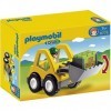 PLAYMOBIL 1.2.3 6775 Chargeur et Ouvrier- PLAYMOBIL 1.2.3- PLAYMOBIL 1.2.3-18-36 Mois Ses Premiers Playmobil + 70399 Garderie