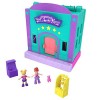 Polly Pocket Pollyville​ La Salle de Jeux, 2 mini-figurines Polly et Lila, accessoires et autocollants, jouet enfant, édition