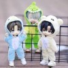 XiDonDon Nouveaux vêtements de poupée Combinaison danimaux Mignons Pyjama à Capuche pour ob11, OB, holala, GSC, 1/12bjd Acce