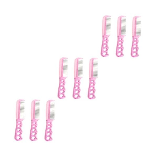 Toyvian 9 Pièces Peigne Outil pour Cheveux De Poupée Brosse à Perruque De Poupée Kit De Brosse à Cheveux De Poupée Brosse De 