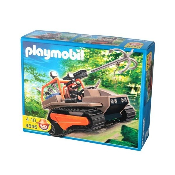 Playmobil - 4846 - Jeu de construction - Véhicule à chenille et brigand