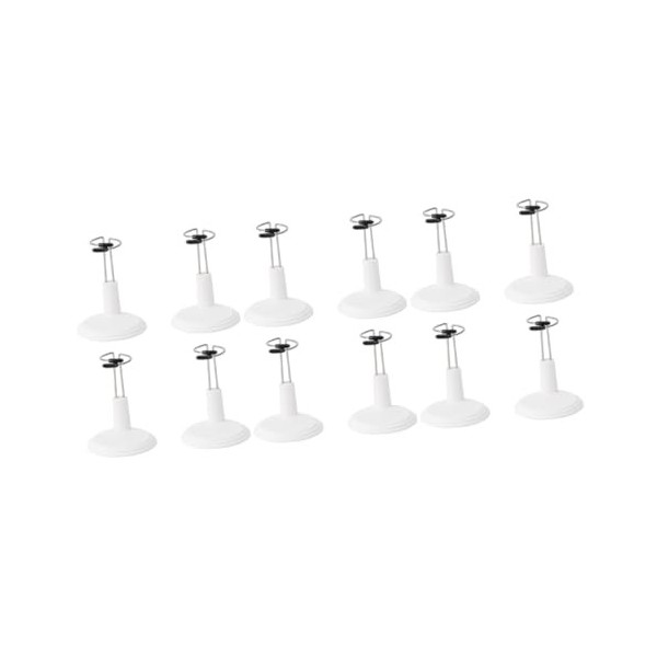 ibasenice 8 Pcs Cas Stand Support De Jouets Supports Jouets Marché Enfant Ours Modèle daction Robes Poupée Support De Rangem