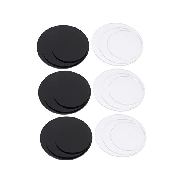 OATIPHO 18 Pièces Présentoir De Base en Argile Support De Modèle De Dessin Animé Base De Modèle De Poupée Présentoir De Figur