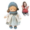 Poupée Faite à la Main, poupée Douce et Mignonne de Bon augure, Jouet en Peluche, Mini poupée de Noël pour Enfant Filles, Cad